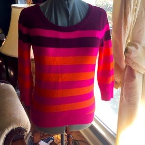 Cashmere blend stripped sweater size M